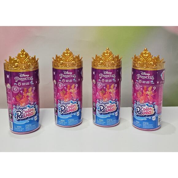 Mattel Disney Princess Small Doll Royal Color Reveal with 6 Surprises NWT - Picture 1 of 9